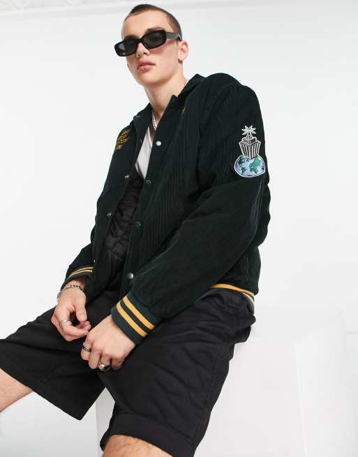 Carhartt WIP - Letterman - Corduroy jack in groen