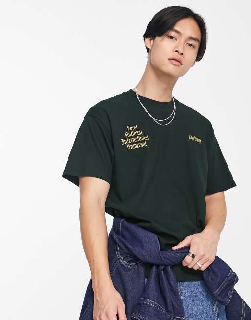 Carhartt WIP letterman t-shirt in green