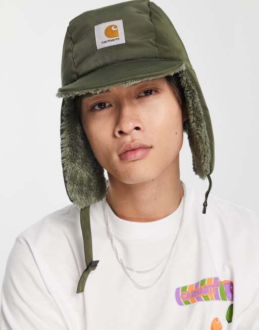 Carhartt WIP levin reversible hat in khaki