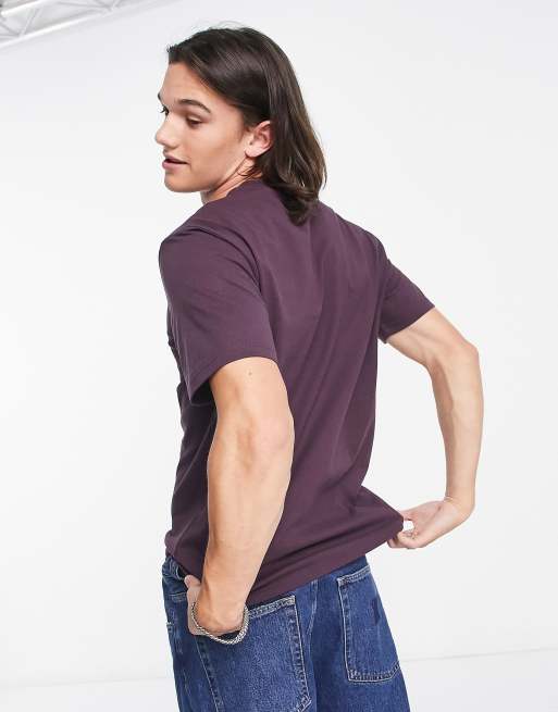 Carhartt WIP – Lila t-shirt i collegestil, 3 av 4