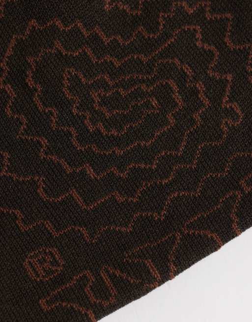 Carhartt WIP Limn C logo beanie in donkerbruin, 3 van 3