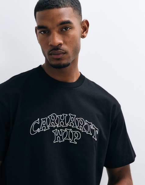 Carhartt WIP Limn Script graffiti-style logo T-shirt i sort - view 1