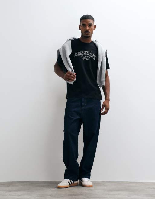 Carhartt WIP Limn Script graffiti-style logo T-shirt i sort, 2 af 5