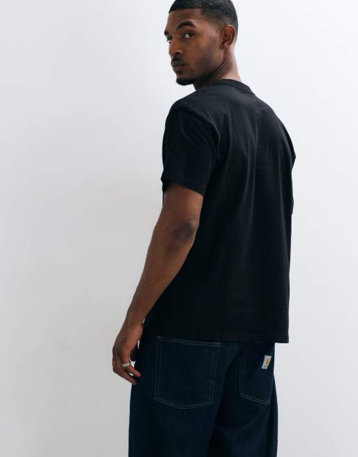 Carhartt WIP Limn Script graffiti-style logo T-shirt i sort, 5 af 5