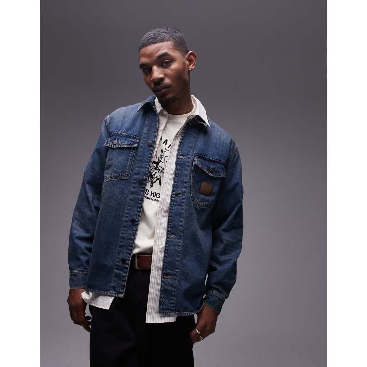 Carhartt Hemdjacke Mit Fell Olten Carhartt Parka Rot Carhartt WIP