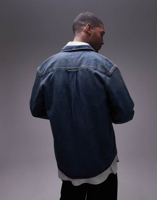 Carhartt WIP lincoln shirt jacket in mid wash | ASOS