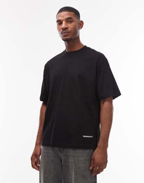 Carhartt WIP link script boxy oversized t-shirt in black