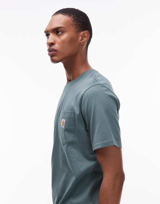 Carhartt WIP – Ljusgrön t-shirt med ficka, 4 av 5