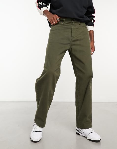 Carhartt WIP – Locker geschnittene Derby-Hose in Grün - view 1