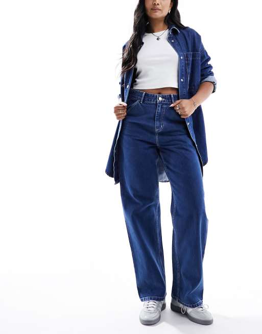 Carhartt WIP – Locker geschnittene, schlichte Jeans in Blau mit Stone-Waschung, 3 von 5