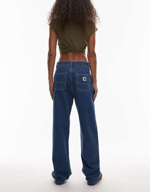 Carhartt WIP – Locker geschnittene, schlichte Jeans in Blau mit Stone-Waschung, 3 von 5