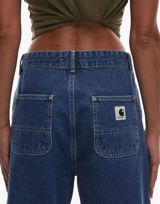 Carhartt WIP – Locker geschnittene, schlichte Jeans in Blau mit Stone-Waschung, 5 von 5