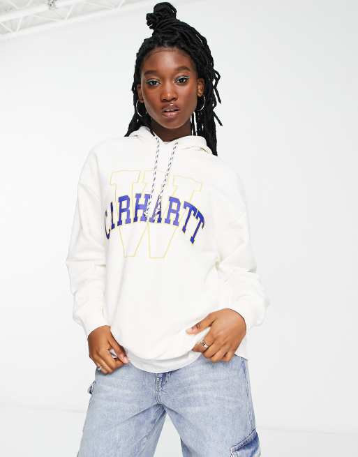 Carhartt WIP - Locker - Oversized hoodie in wit