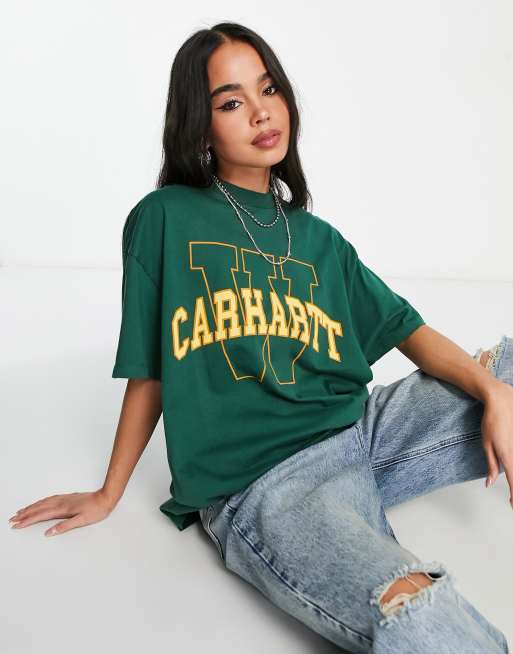 Carhartt WIP - Locker - Oversized T-shirt in groen