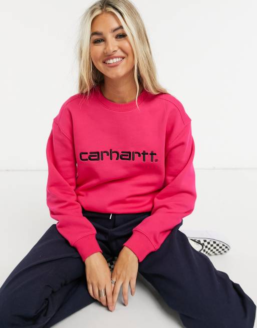 Pink on sale carhartt jumper