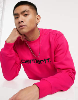 pink carhartt sweatshirt