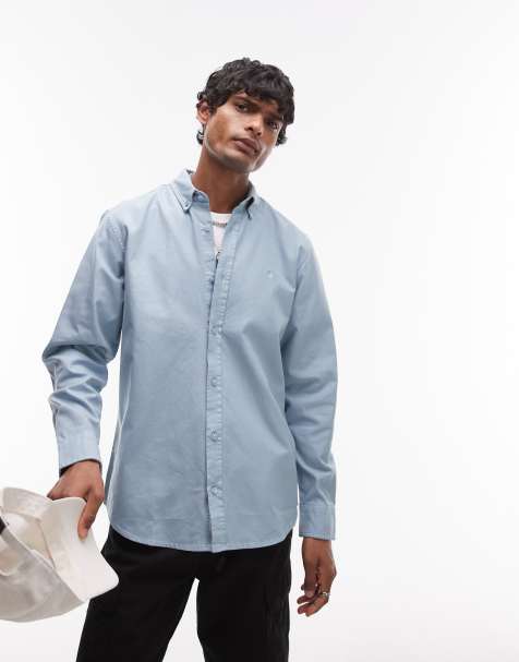 Carhartt WIP long sleeve Bolton shirt in light blue - view 1