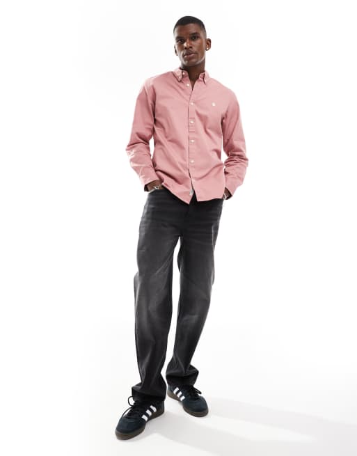 Carhartt WIP long sleeve Madison shirt in pink, 2 of 4