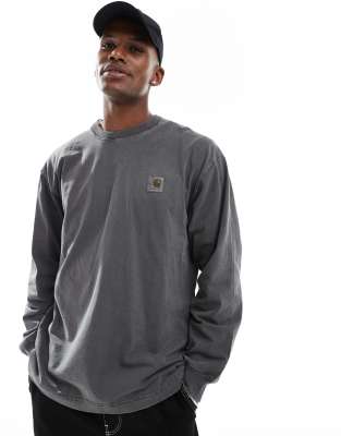 Carhartt WIP Carhartt WIP long sleeve vista t-shirt in grey