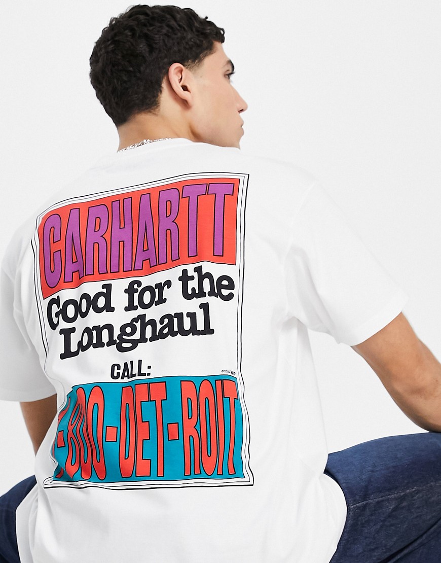 Carhartt WIP longhaul backprint t-shirt in white