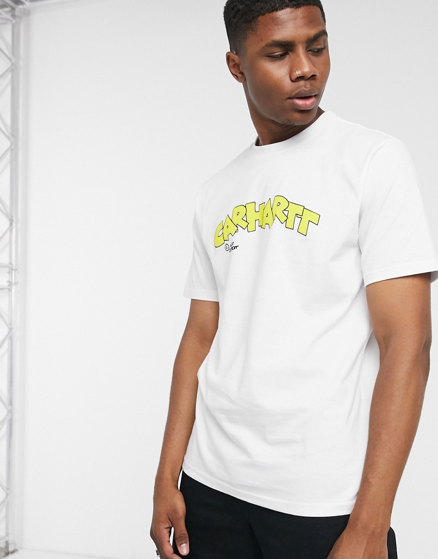Carhartt WIP - Looney - Hvid t-shirt med skrift