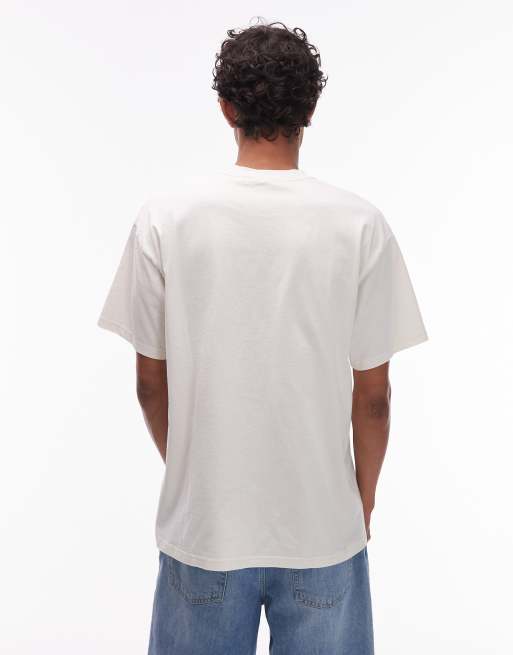 Carhartt WIP – Louder – Gräddvit t-shirt med avslappnad passform, 3 av 5