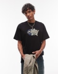 [Carhartt WIP] Carhartt WIP louder loose fit motif t-shirt in black XS BLACK
