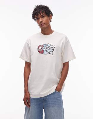 Carhartt Louder Loose Fit Motif T-shirt In White