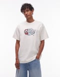 [Carhartt WIP] Carhartt WIP Louder loose fit motif t-shirt in cream-White XS CREAM