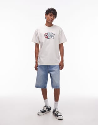 Carhartt Louder Loose Fit Motif T-shirt In White