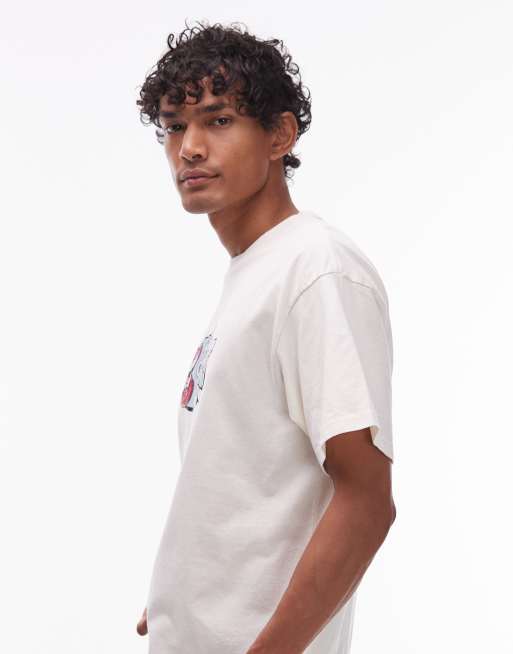 Carhartt WIP – Louder – Relaxed-Fit-T-Shirt in Cremeweiß, 4 von 5