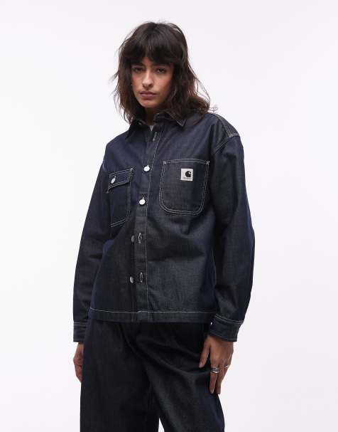 Carhartt WIP - Louis - Stug denim overhemd in blauw - view 1