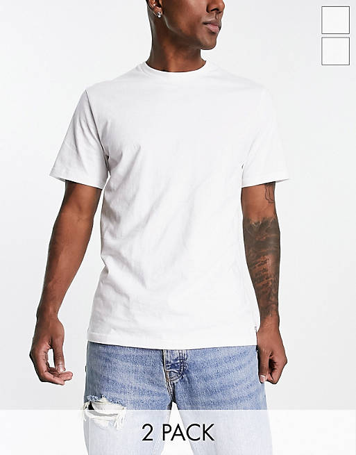 Carhartt WIP – Lounge-T-Shirts in Weiß im 2er-Pack | ASOS
