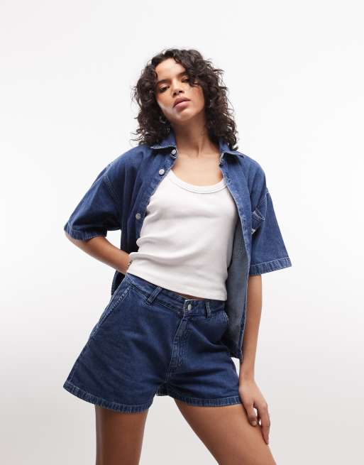 Carhartt WIP - Lova - Blå shorts med stonewash - Del af sæt, 5 af 5