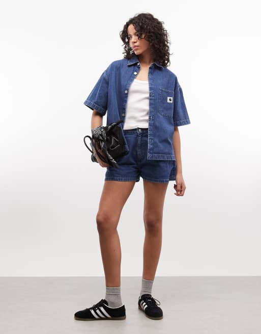 Carhartt WIP - Lovilia - Chemise en coton - Bleu délavé, 2 de 4