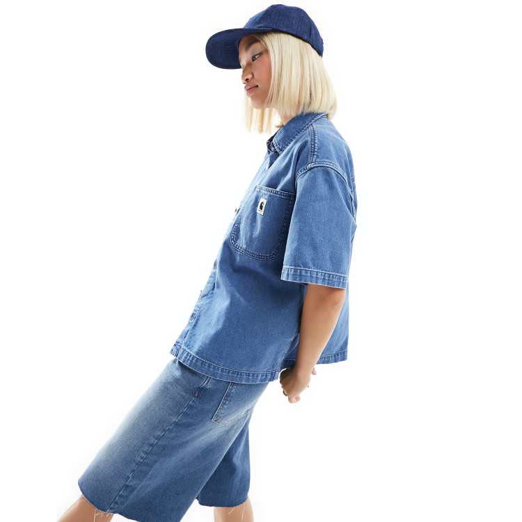 Carhartt WIP lovilia denim shirt in blue | ASOS