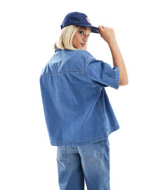 Carhartt WIP lovilia denim shirt in blue | ASOS