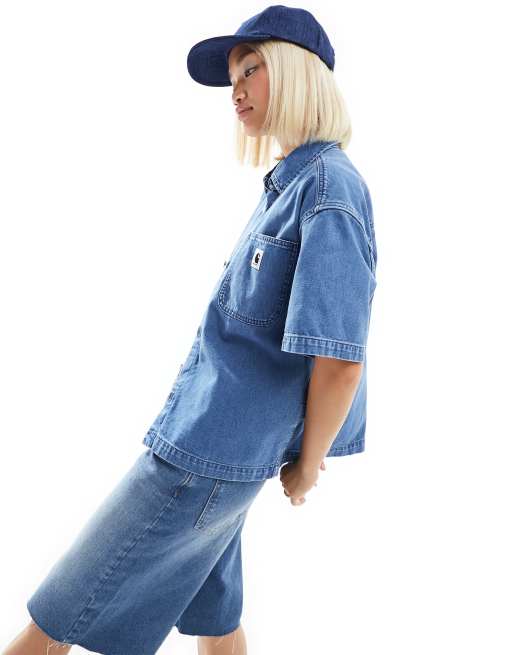 Carhartt WIP – Lovilia – Niebieska koszula jeansowa