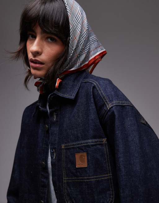 Carhartt WIP Lovilia shirt jacket in blue wash, 2 of 4