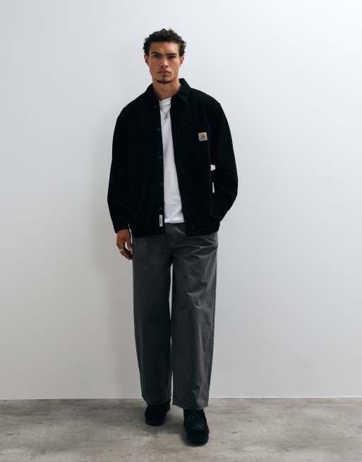 Carhartt WIP Loyde Langarm-Cordhemd in Schwarz, 2 von 5