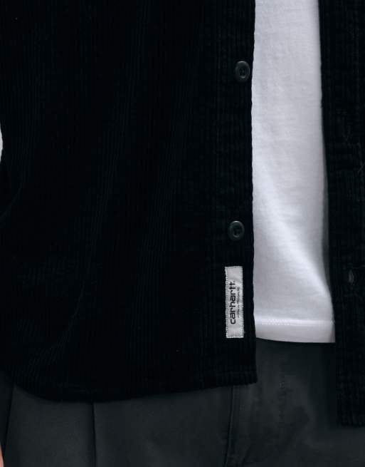 Carhartt WIP Loyde Langarm-Cordhemd in Schwarz, 4 von 5