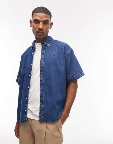 Carhartt WIP lucas denim shirt in mid wash