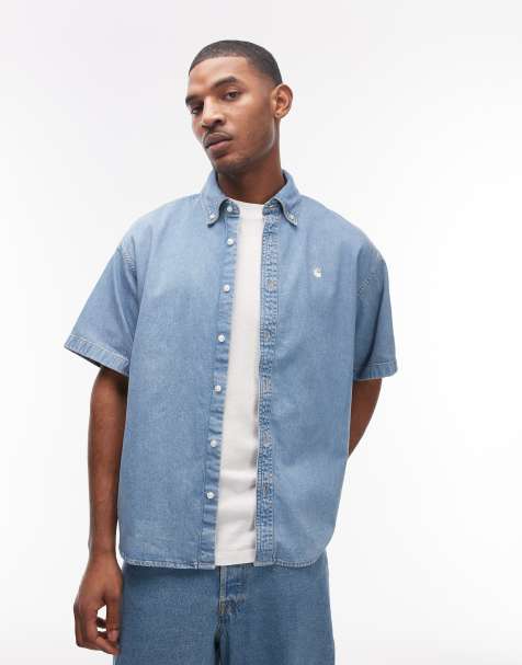 Carhartt WIP – Lucas – Jeanshemd in Hellblau - view 1
