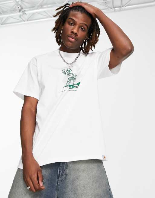 Carhartt WIP – Lucky Painter – T-Shirt in Weiß mit Maler-Print