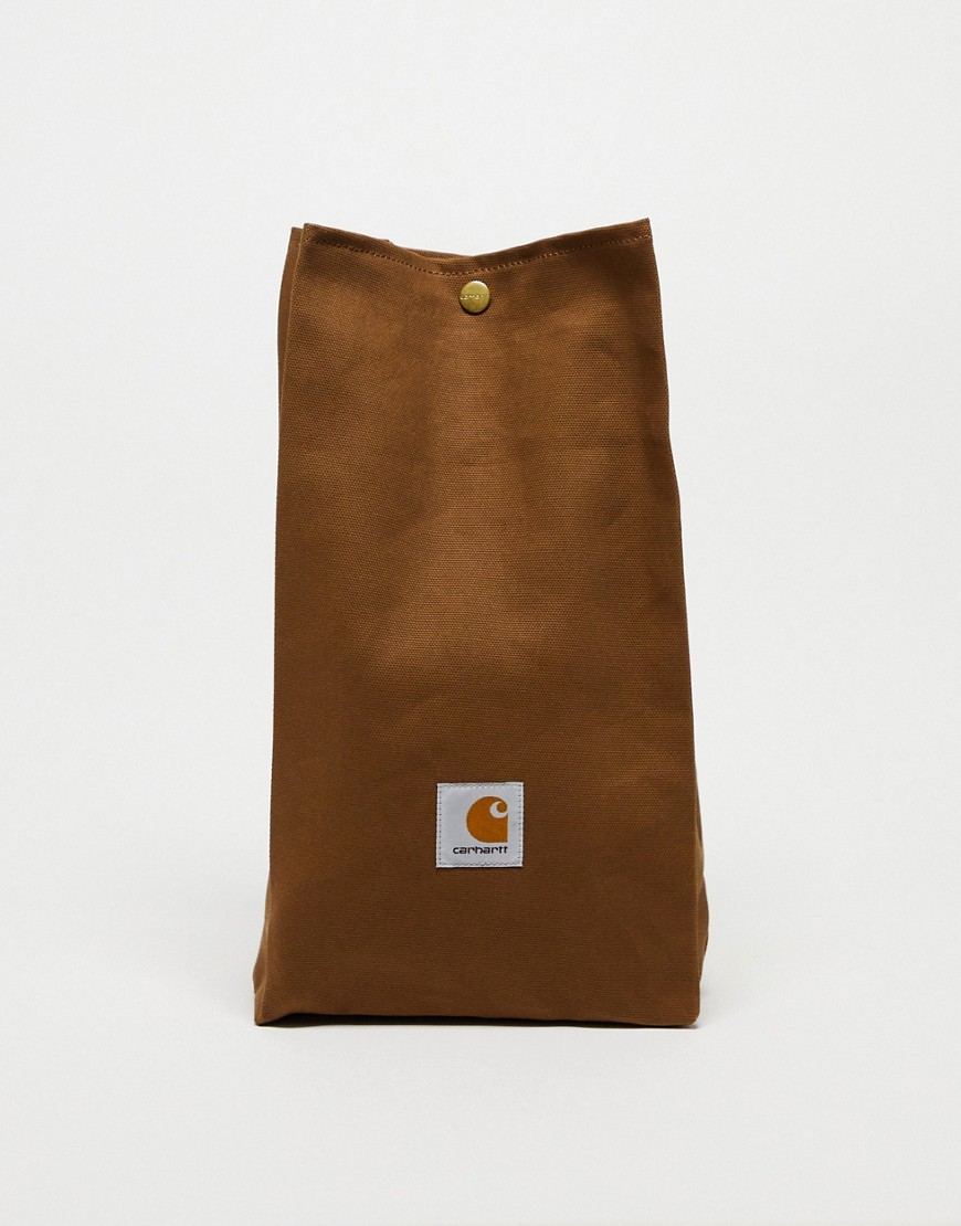 Carhartt WIP lunch bag in brown