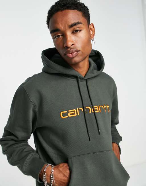 Carhartt WIP – Luźna bluza z kapturem w kolorze khaki, 4 z 4