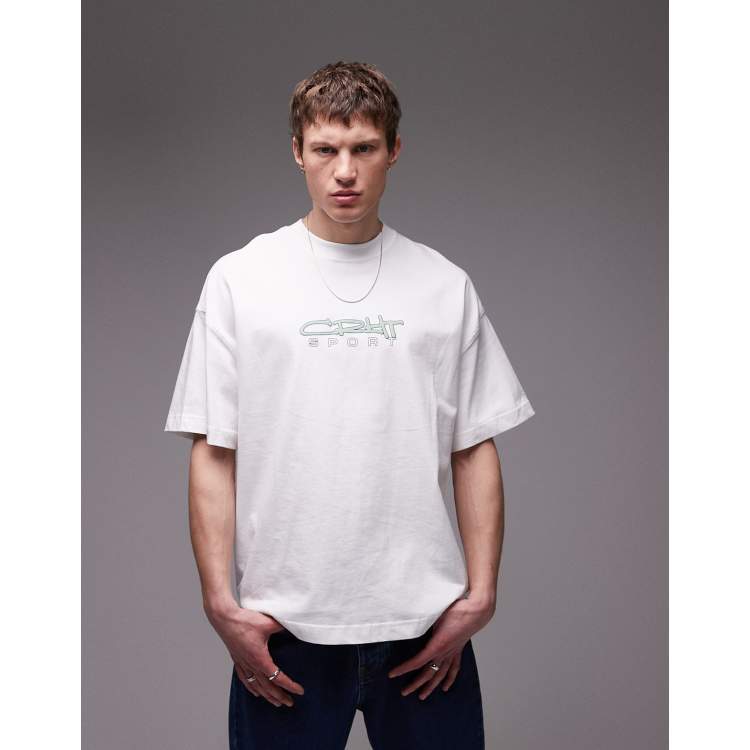 【Carhartt】 ★ S/S LYNTOS T-SHIRT ★ LOOSE FIT Carhartt WIP Lyntos t-shirt in white | ASOS