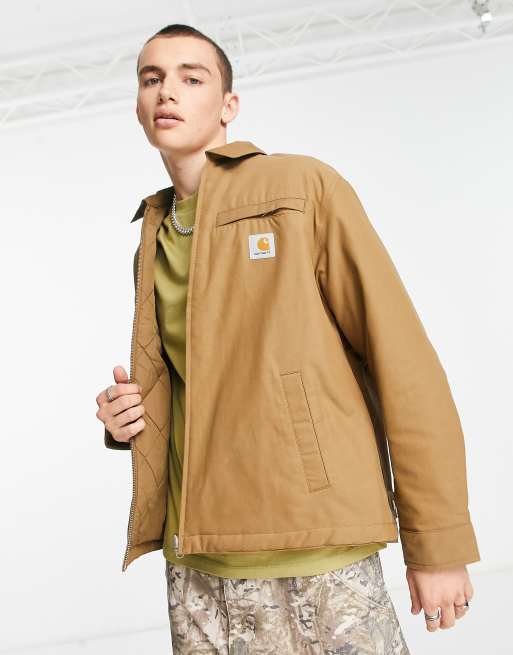 Carhartt WIP madera reversible quilted jacket in light tan