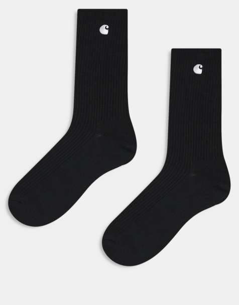 Carhartt WIP Madison 2 pack socks in black - view 1