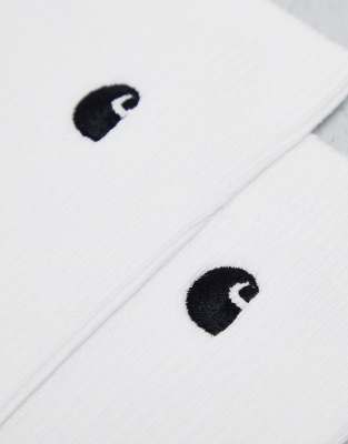 Carhartt WIP madison 2 pack socks in white | ASOS